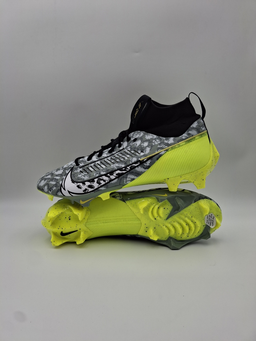 Nike Vapor Edge Pro 360 Gray Black Volt Football Cleats Men's Shoes Size 14